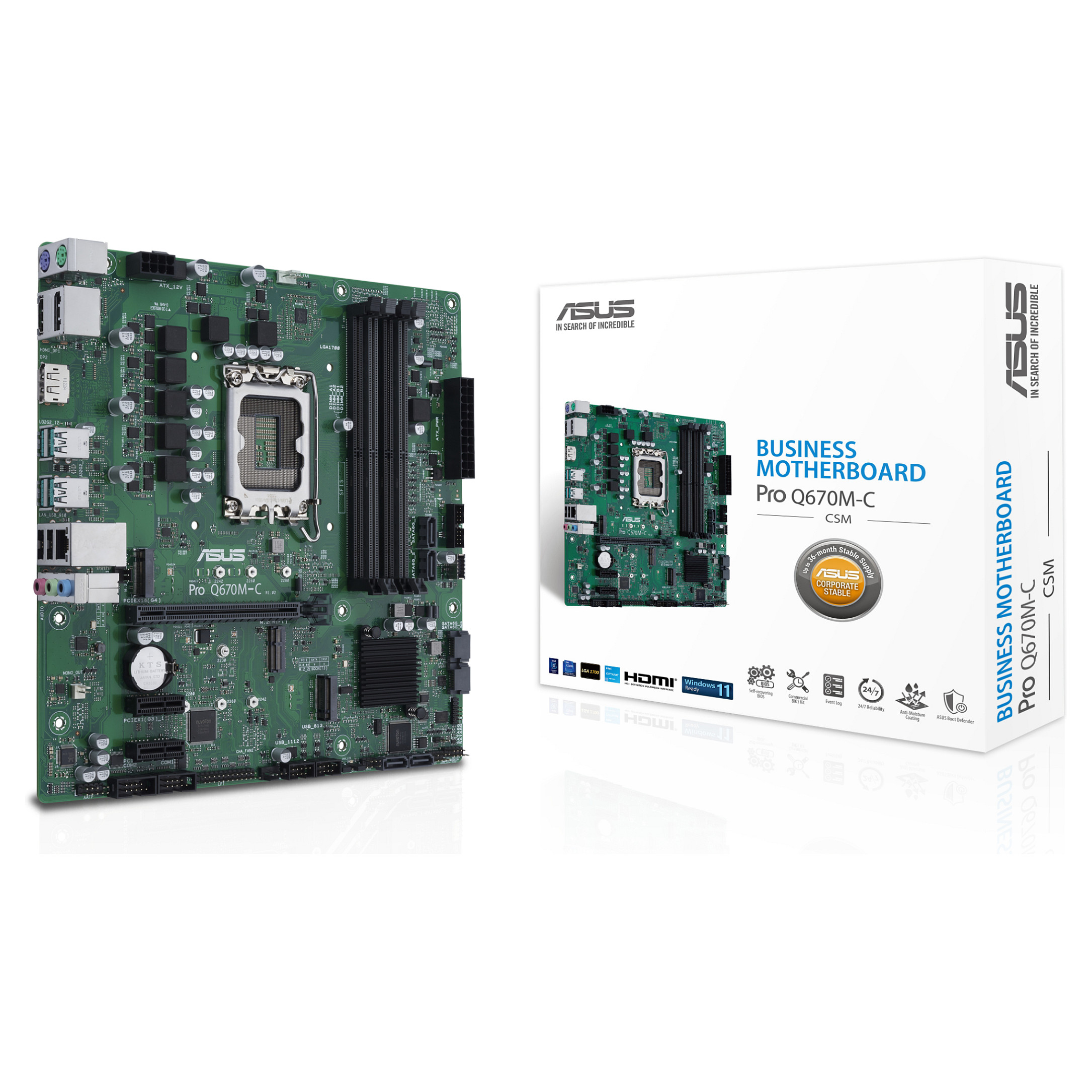 1700 ASUS PRO Q670M-C-CSM