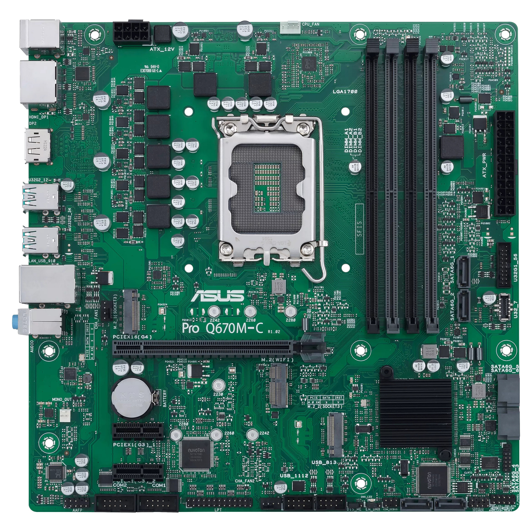 1700 ASUS PRO Q670M-C-CSM