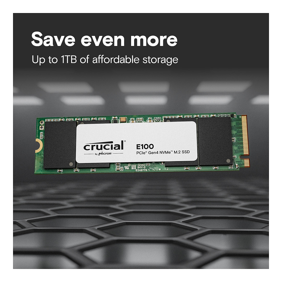 M.2 2TB Crucial E100 Gen4 2280 NVMe PCIe M.2