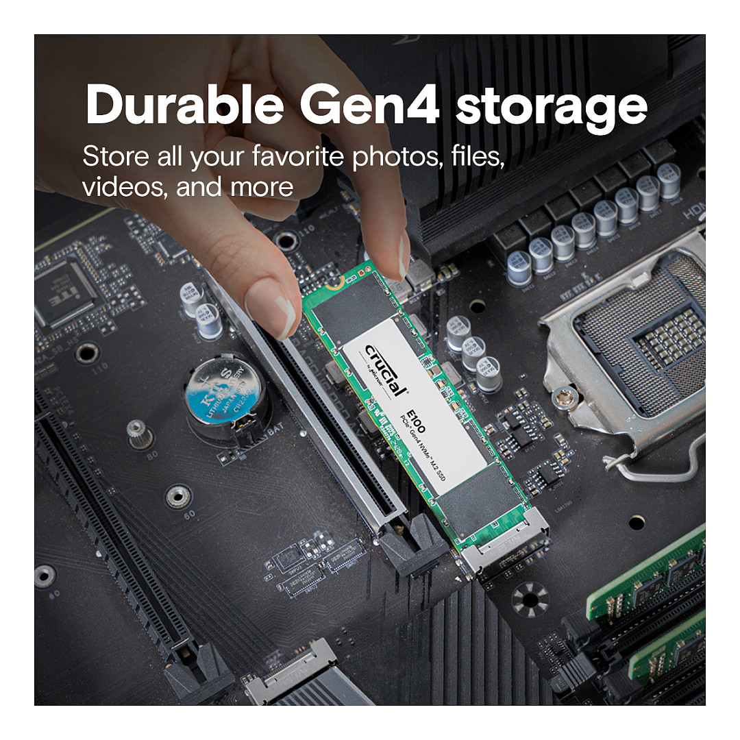 M.2 2TB Crucial E100 Gen4 2280 NVMe PCIe M.2