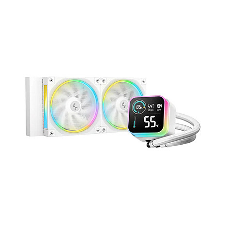 K Cooler Wasserkühlung Deepcool LQ240 White