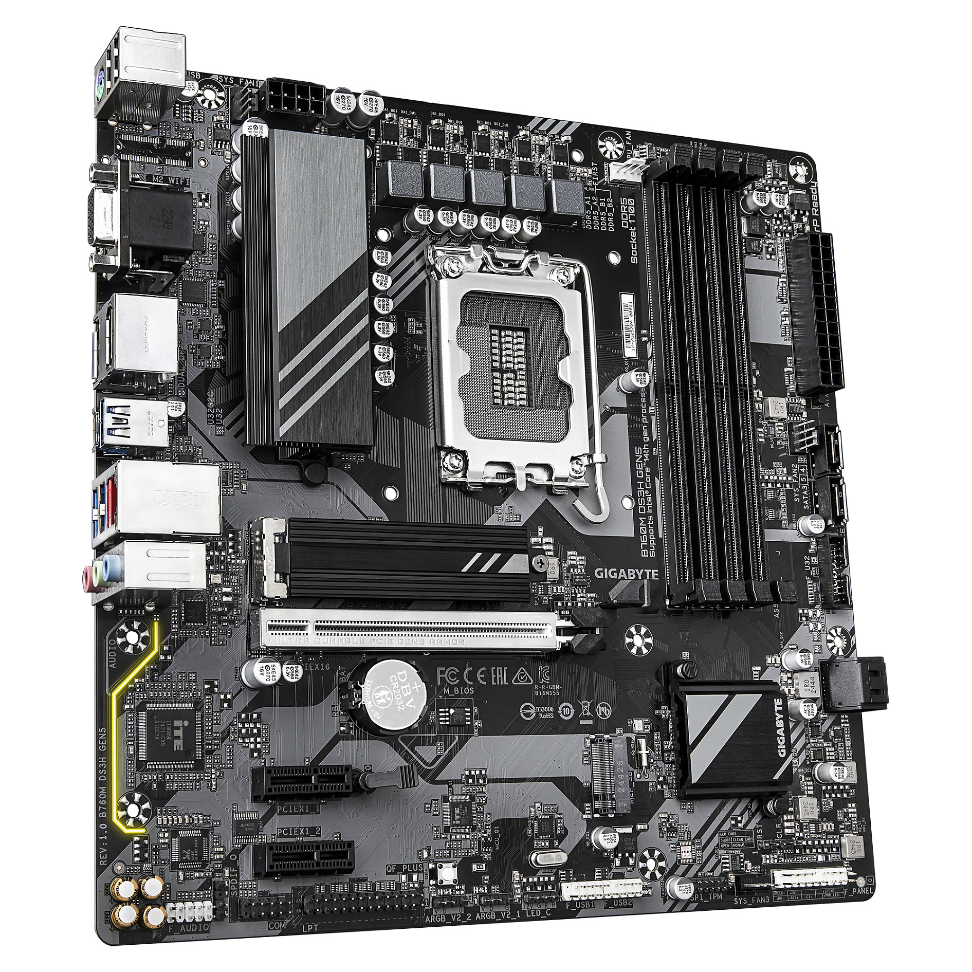 1700 Gigabyte B760M DS3H Gen5 ATX