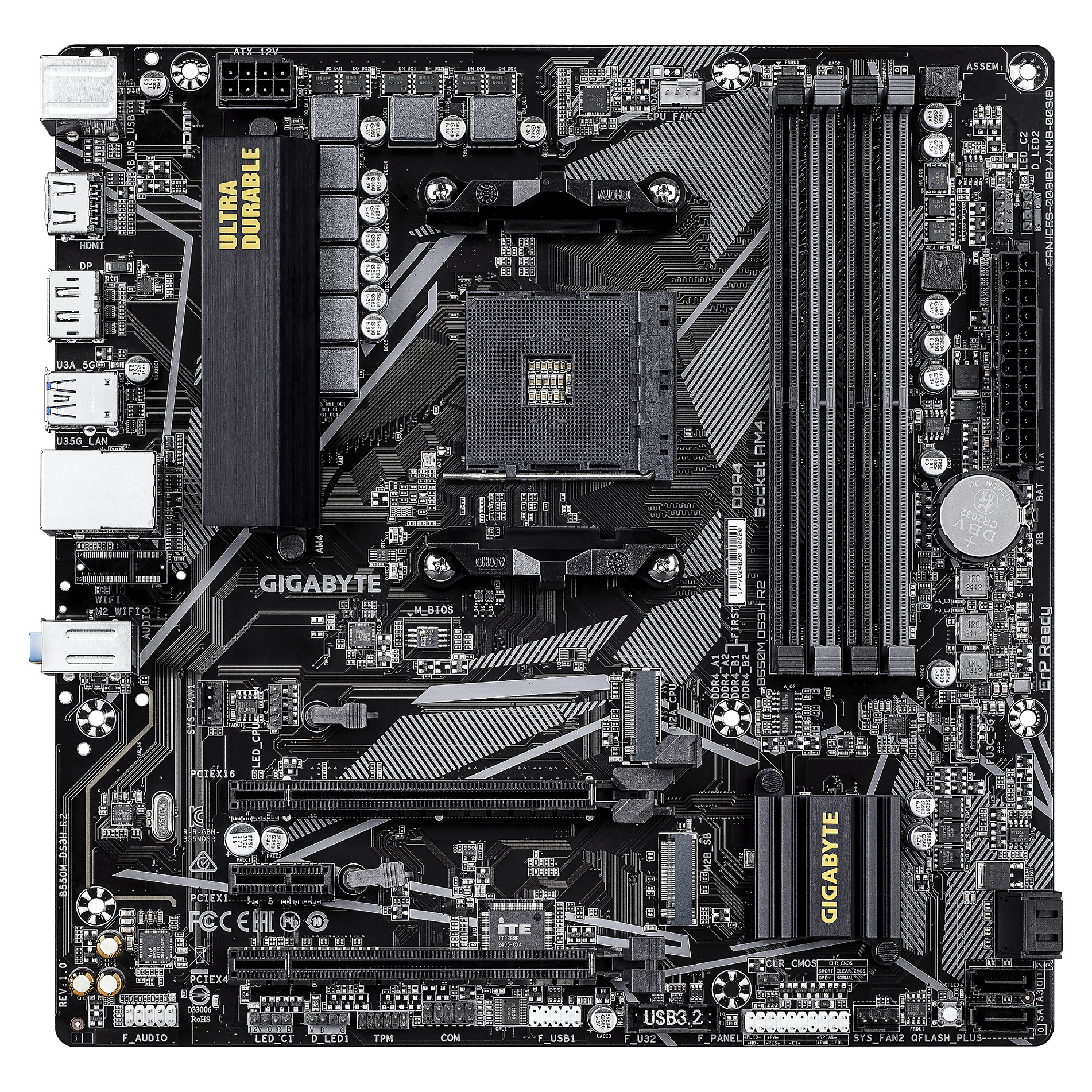 AM4 Gigabyte B550M DS3H R2 mATX
