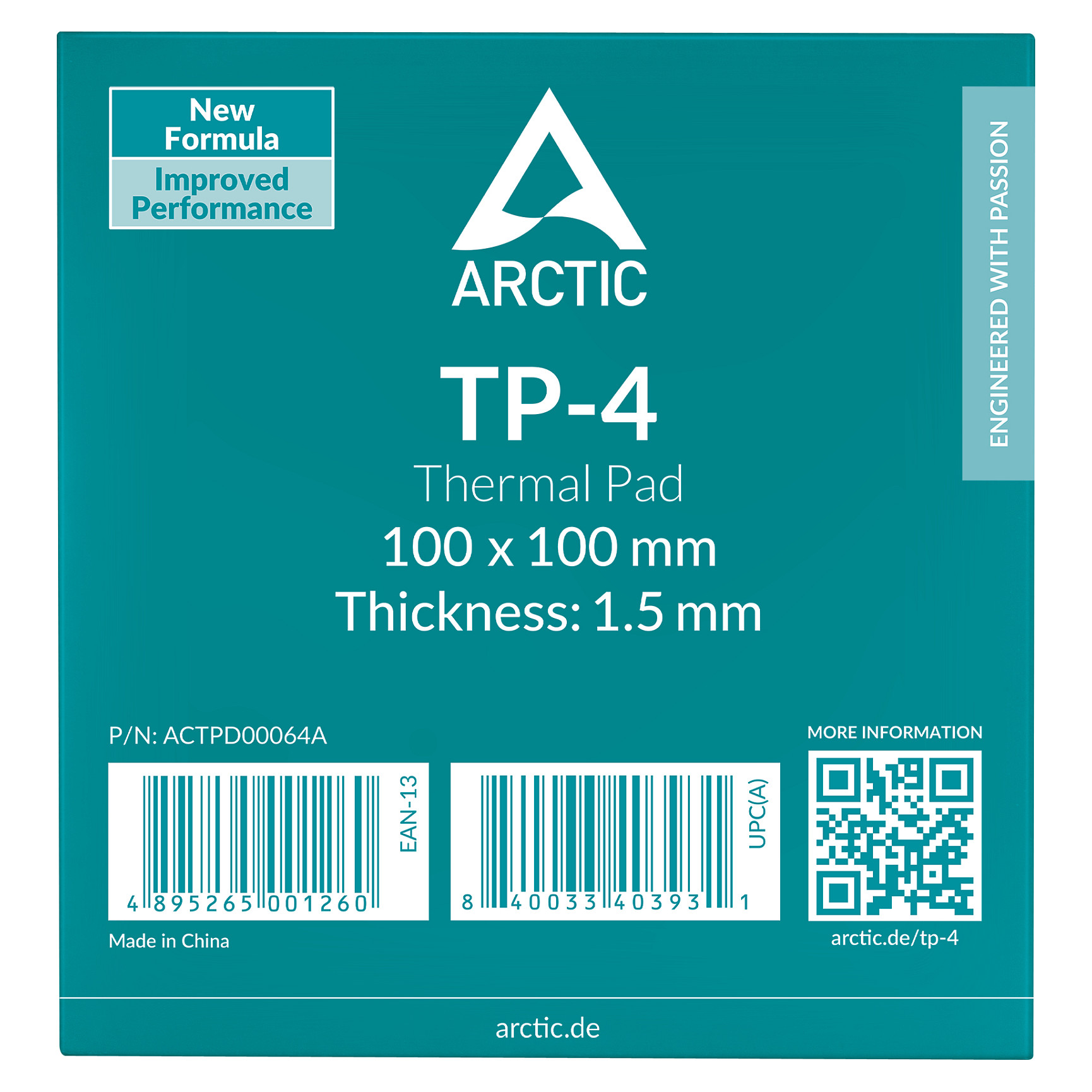 K Arctic Thermal Pad - ATP-4, -40-200 °C, 100/100/1,5mm