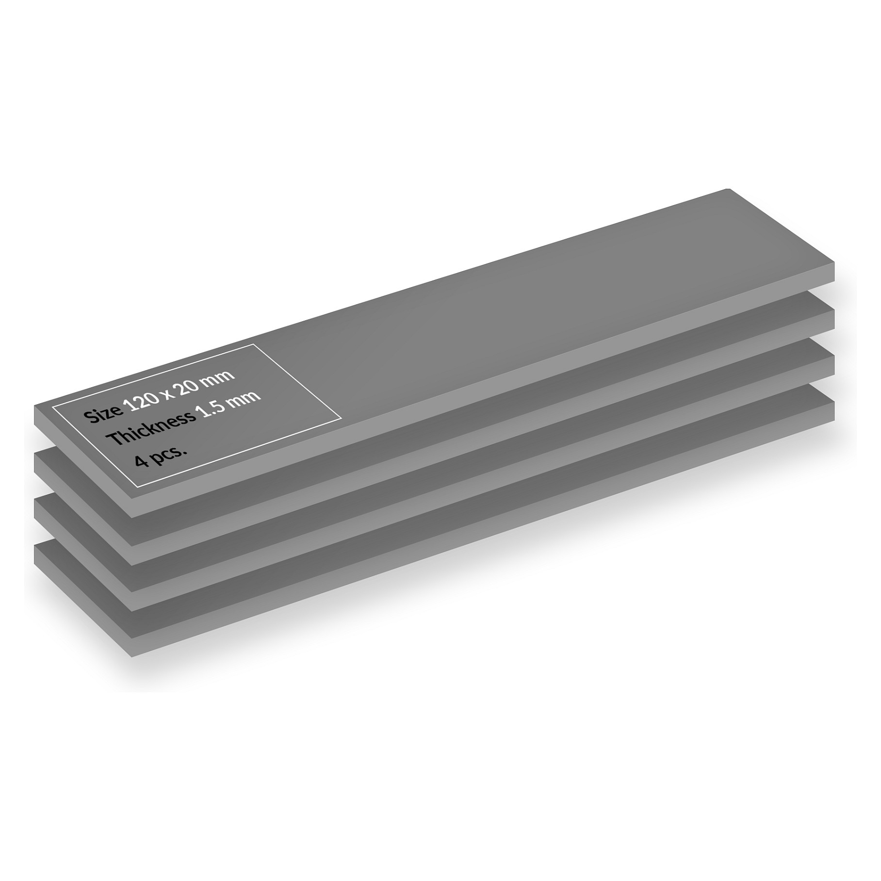 K Arctic Thermal Pad - ATP-4, -40-200 °C, 100/100/1,5mm 4pcs