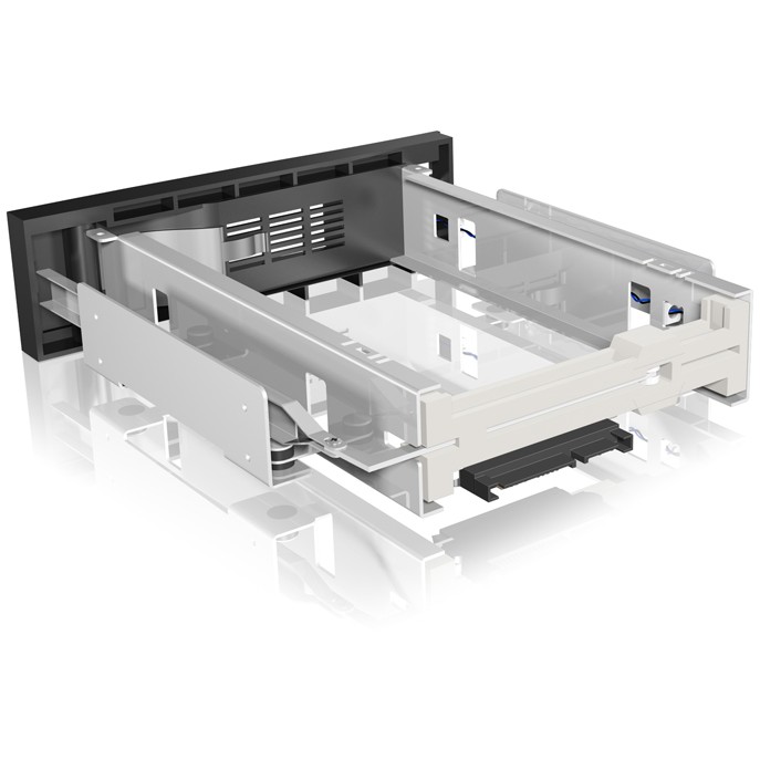 ICY BOX IB-168SK-B Wechselrahmen für 3,5" SATA HDD in 5,25" Schacht mit Schloss