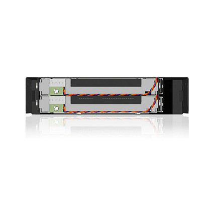 Wechselrahmen. 2xSATA 2.5" zu 2xSATA Host. trägerlos. für 3.5" Schacht ICY BOX