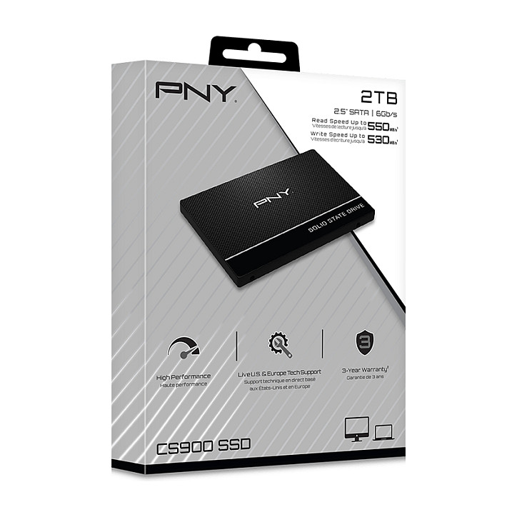 2,5" 2TB PNY (6.3cm) SATAIII CS900 retail