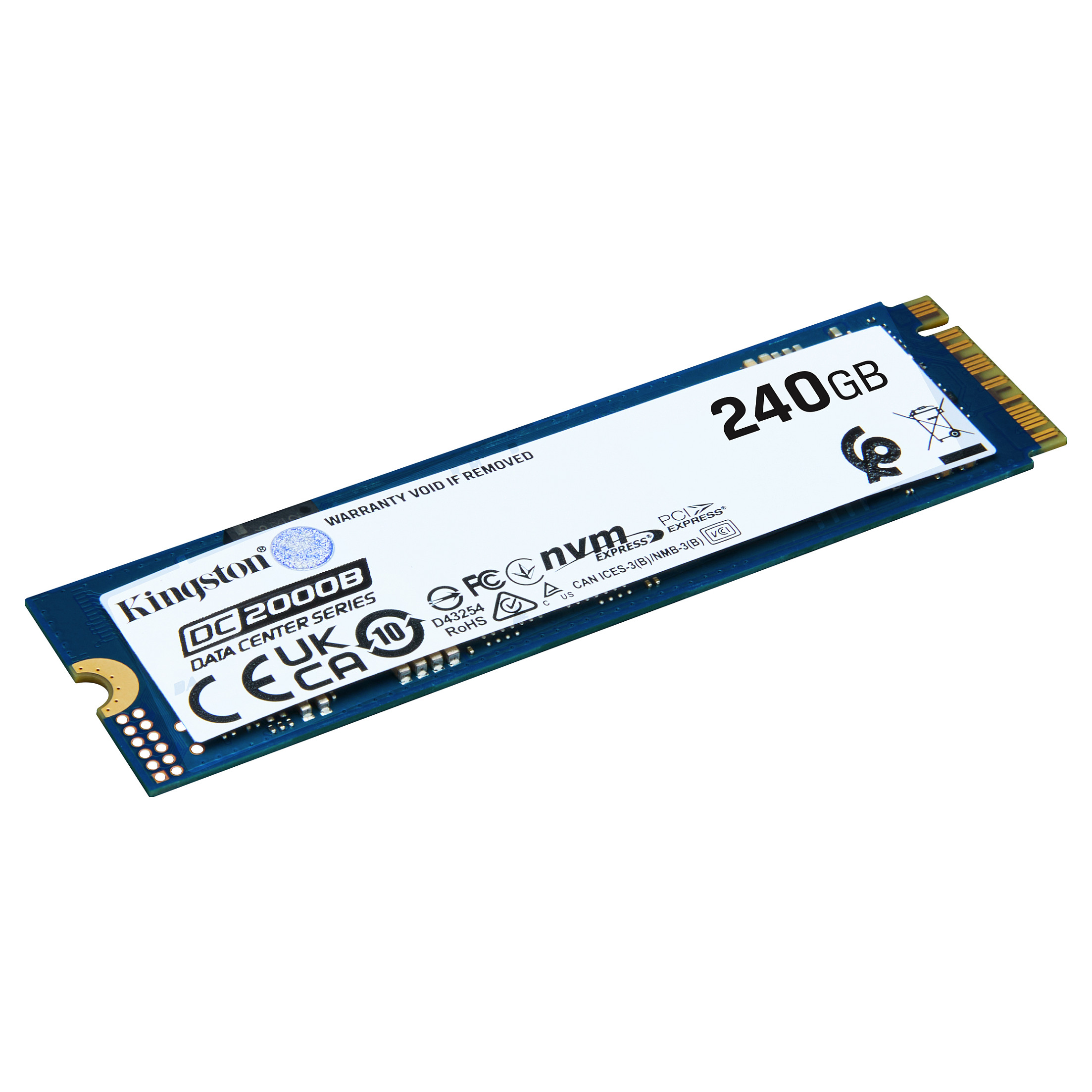 M.2 240GB Kingston DC2000B (PCIe 4.0 x4, NVMe, M.2 2280, ohne Heatsink)