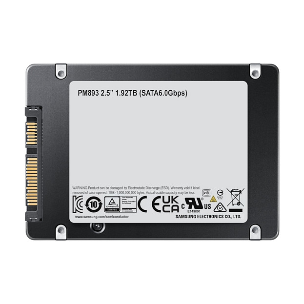 2,5" 480GB Samsung PM893 MZ7L3480HCHQ 1,3 DWPD 63,5mm SATA-3 SSD 256bit AES