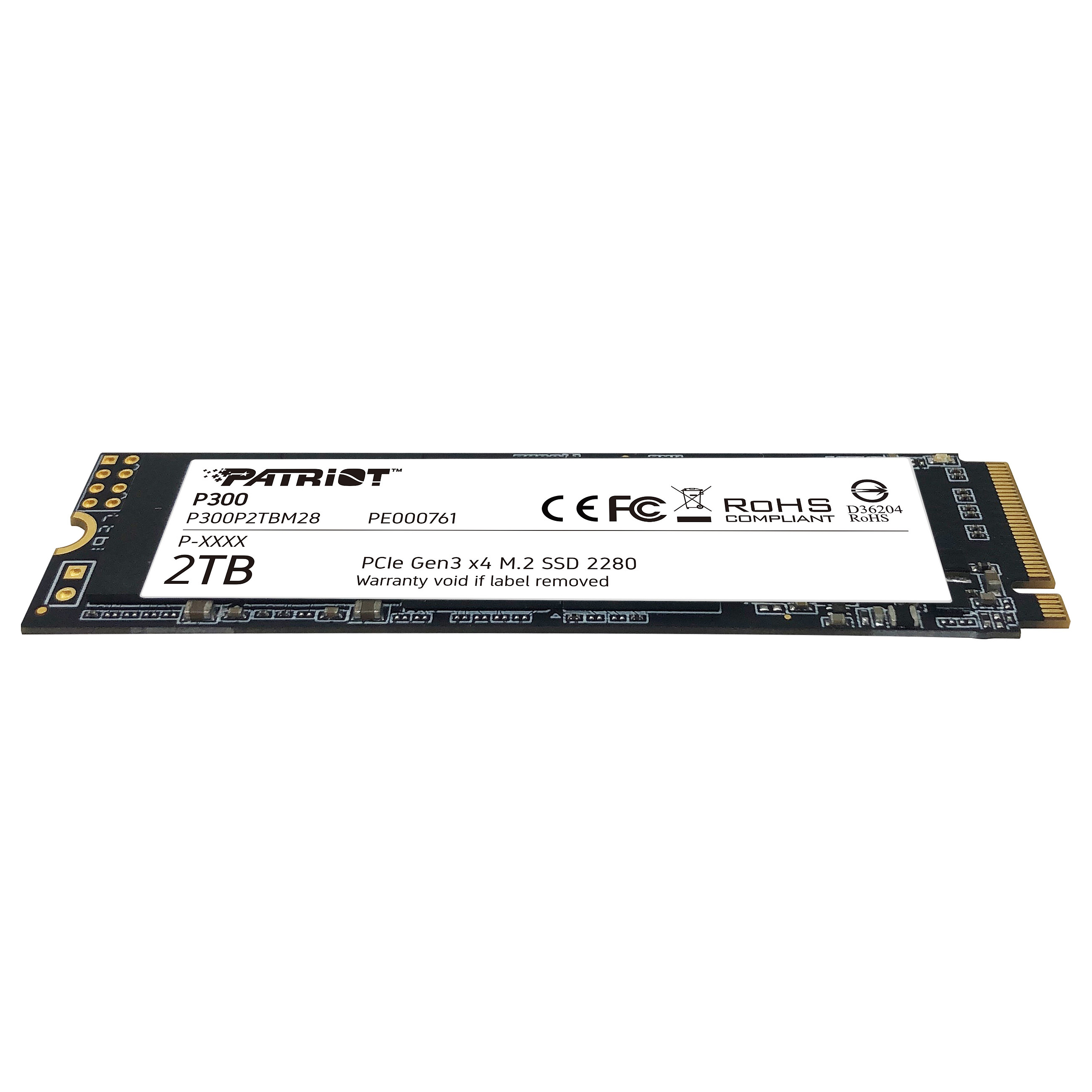 M.2 2TB Patriot P300 PCIe 3.0 2100/1650 PE761