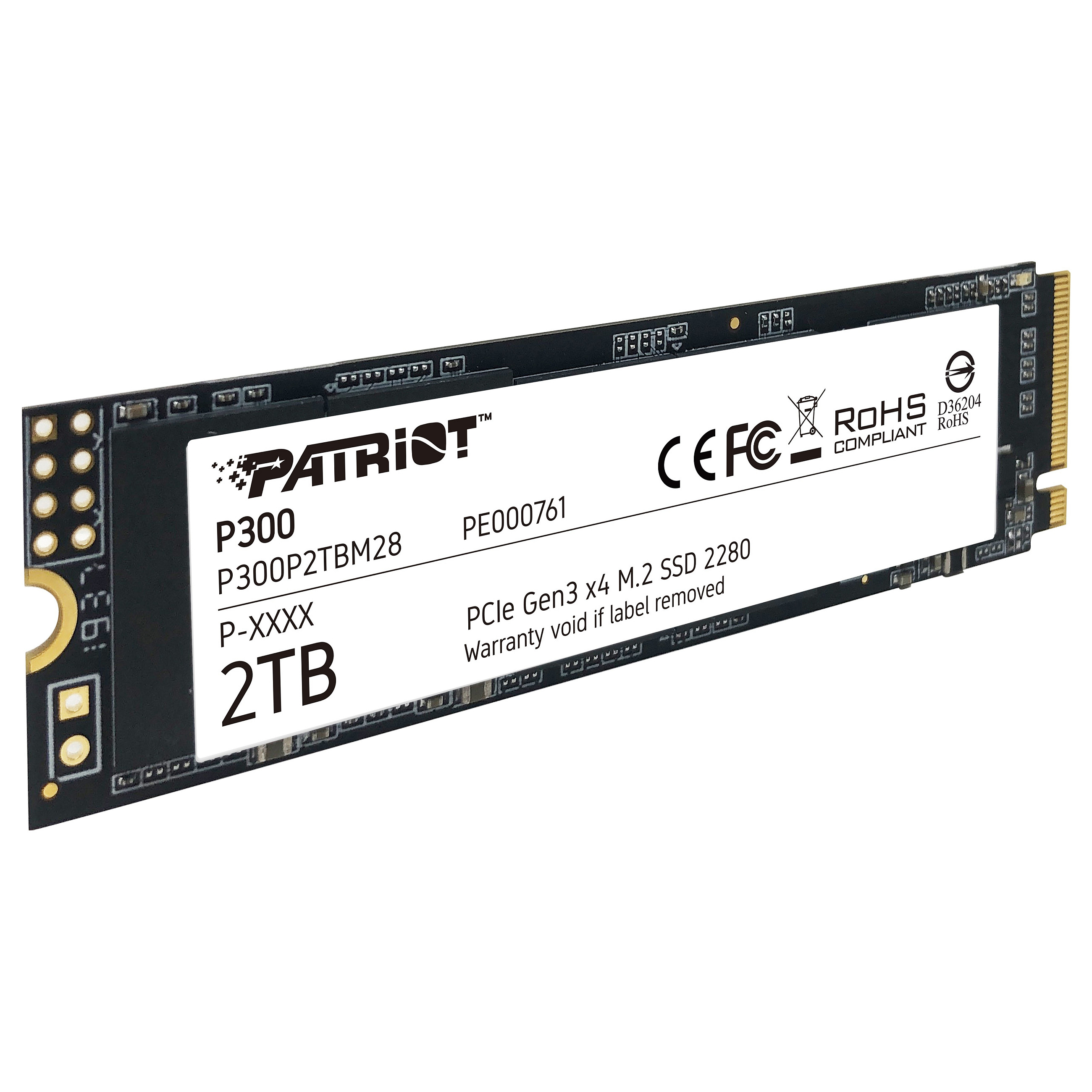 M.2 2TB Patriot P300 PCIe 3.0 2100/1650 PE761