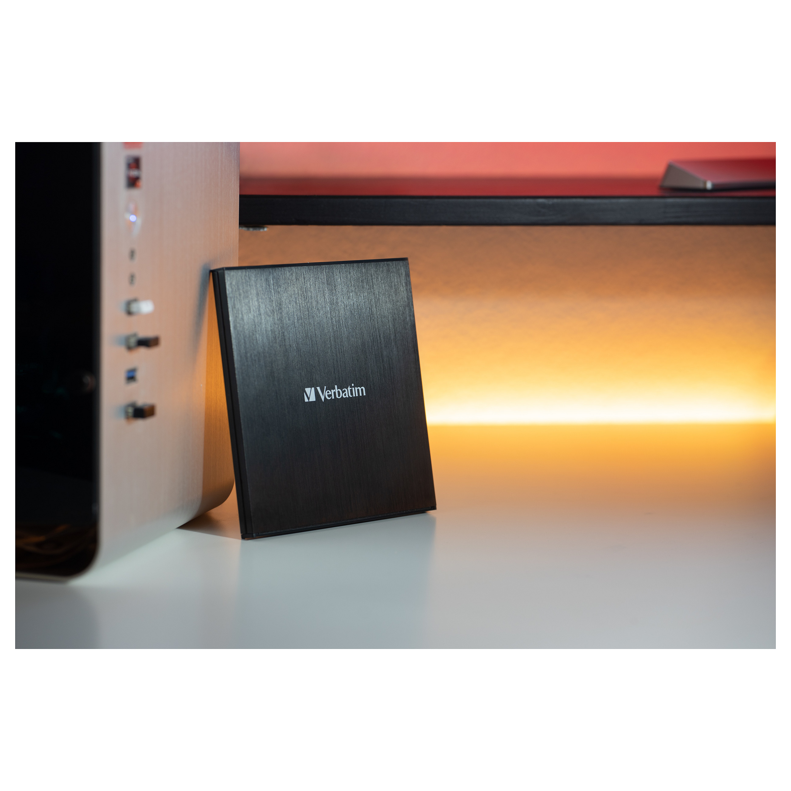 Verbatim Externer Slimline CD/DVD-Brenner mit USB-C-Anschluss