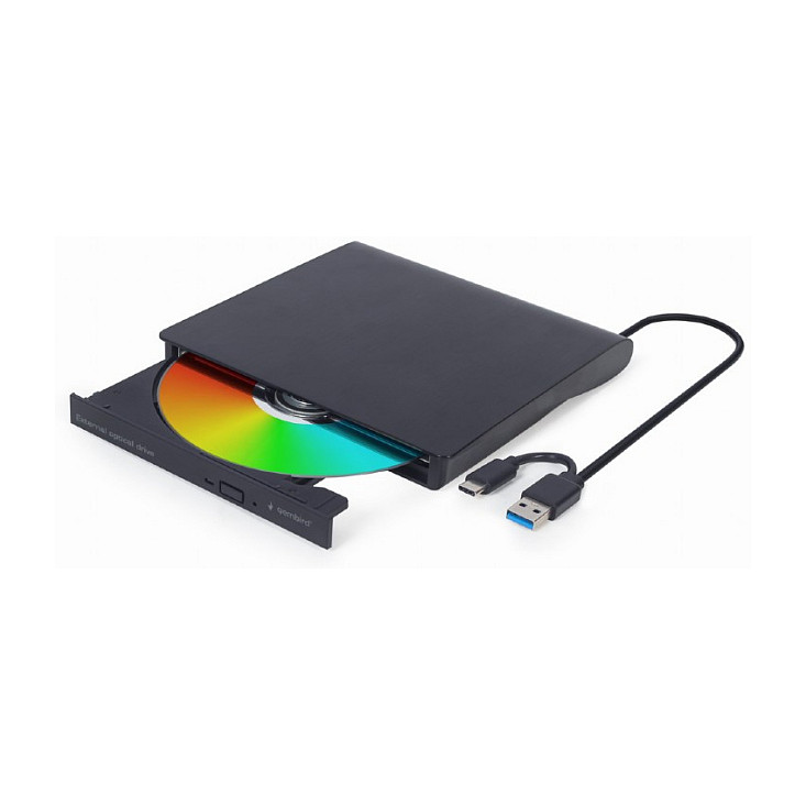 gembird DVW EXT SLIM DVD-USB-031 black USB-C&3.1 DVD8x CD24x