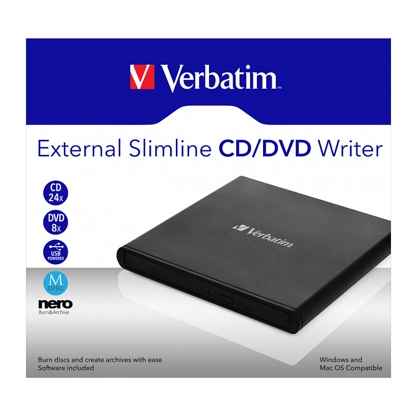 Verbatim Mobile DVD ReWriter USB 2.0 (Light Version) 53504