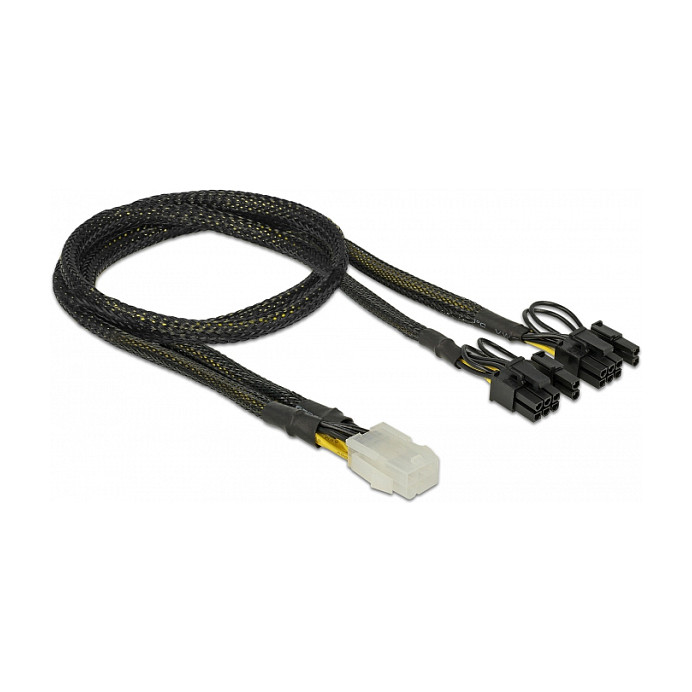 Delock PCI Express Stromkabel 6 Pin Buchse > 2 x 8 Pin Stecker 30 cm