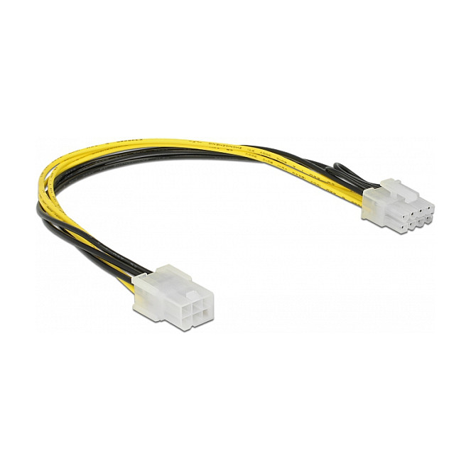 Delock PCI Express Stromkabel 6 Pin Buchse > 8 Pin Stecker 30 cm