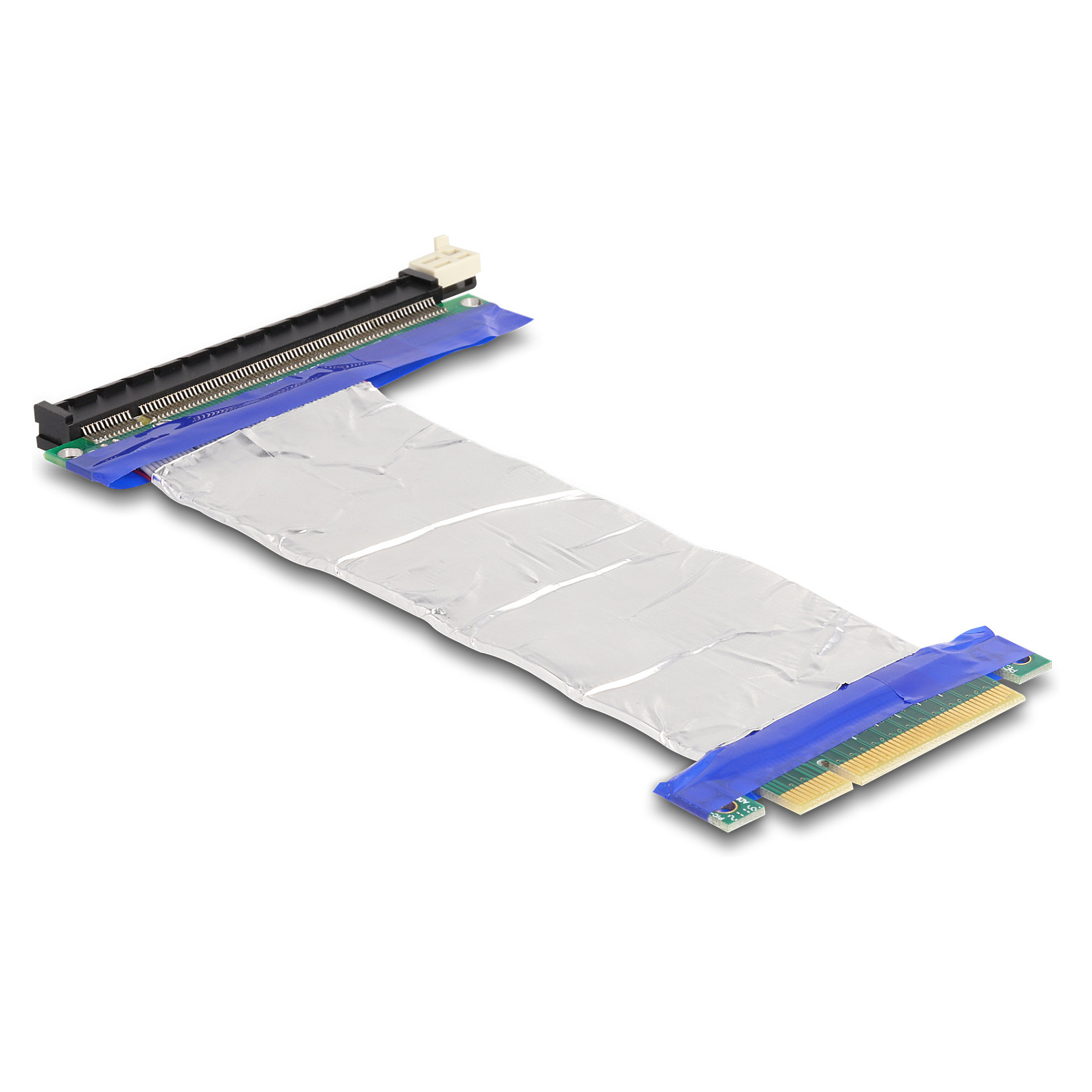 Delock Riser Karte PCI Express x8 Stecker zu x16 Slot mit Kabel 20 cm