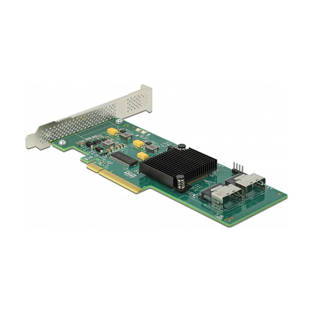 Delock 8 Port SATA PCI Express x8 Karte mit Anschlusskabel