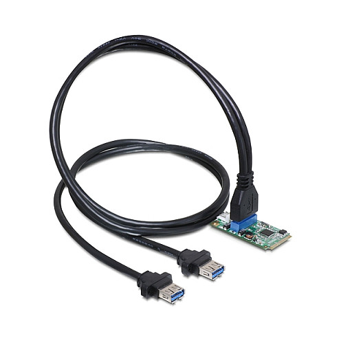 Delock Mini PCIe I/O PCIe full size 1 x 19 Pin USB 3.0 Pin Header