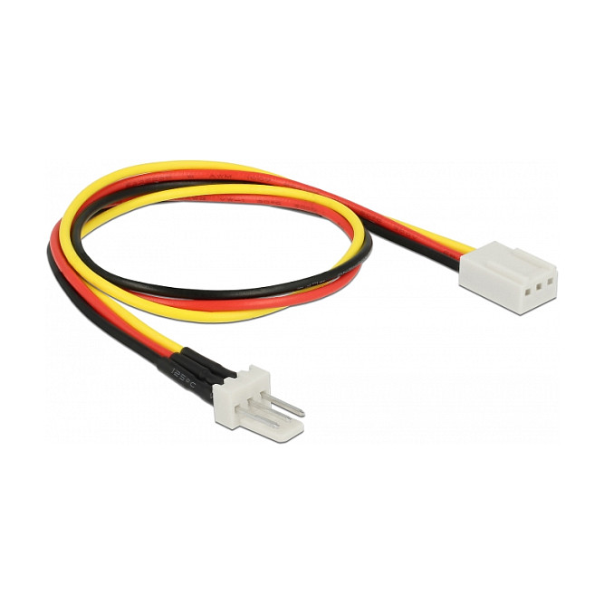 Delock Lüfter Stromkabel 3 Pin Stecker zu 3 Pin Buchse 30 cm