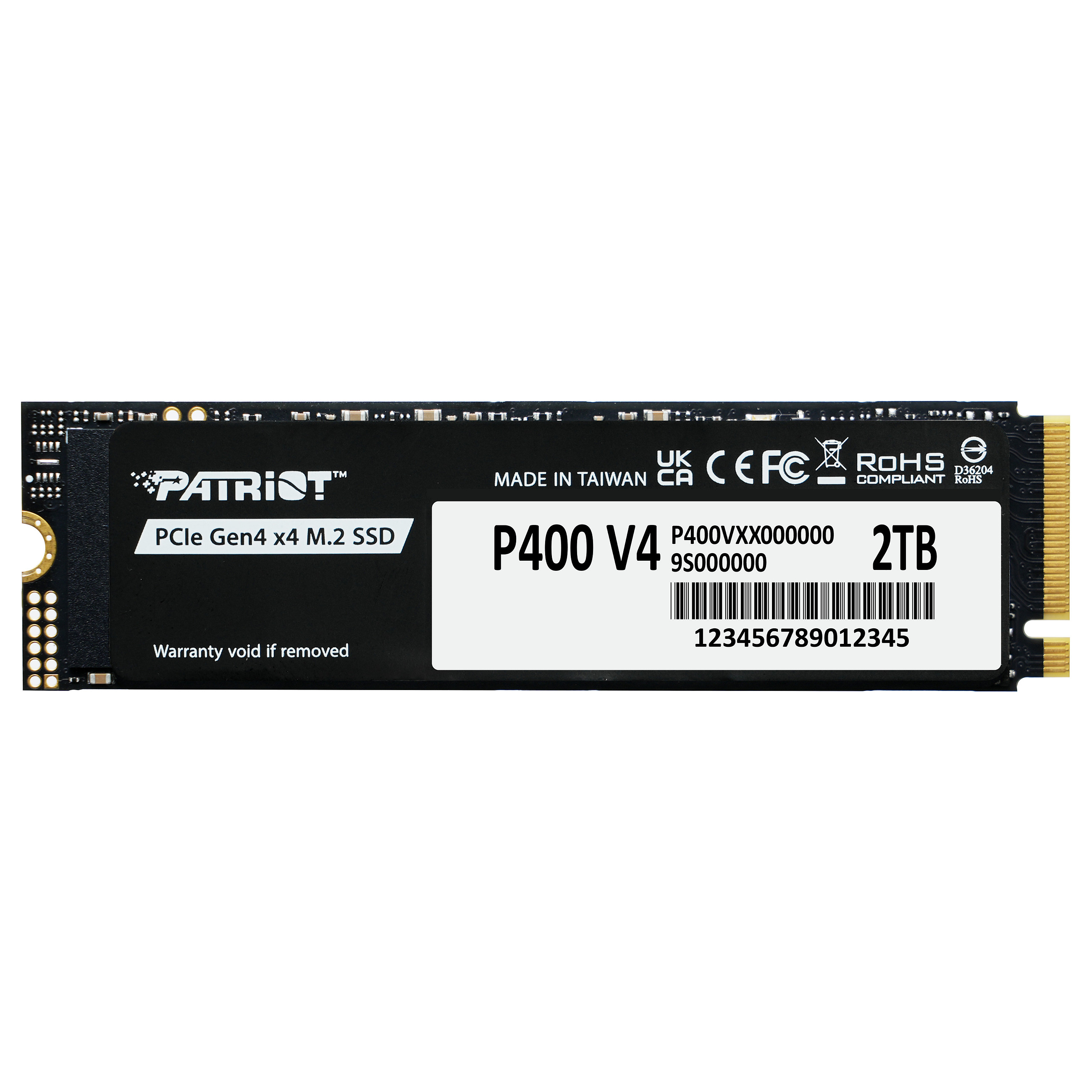 M.2 2TB Patriot P400 PCIe 4.0 6200/5200 Heatsink PS1807