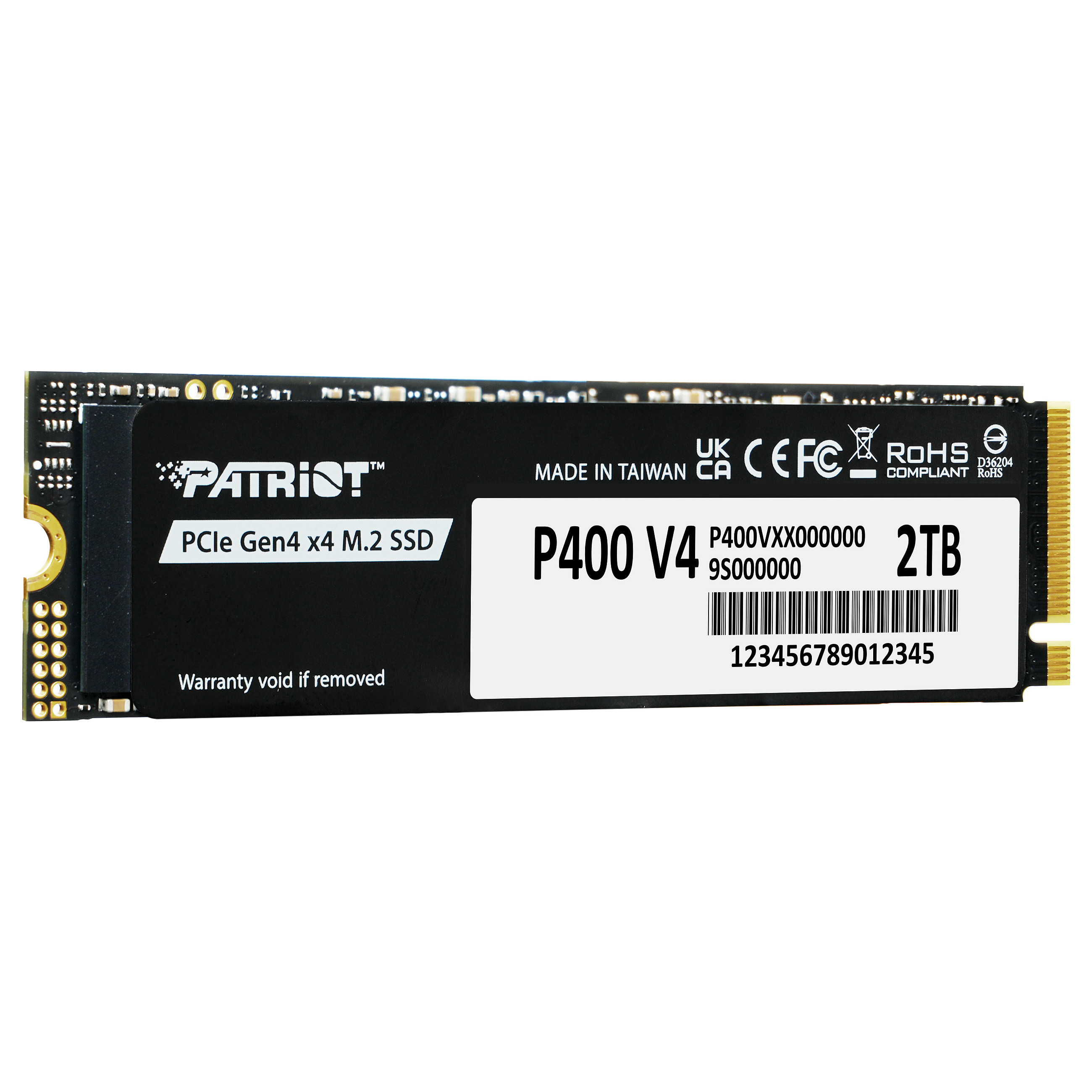 M.2 2TB Patriot P400 PCIe 4.0 6200/5200 Heatsink PS1807