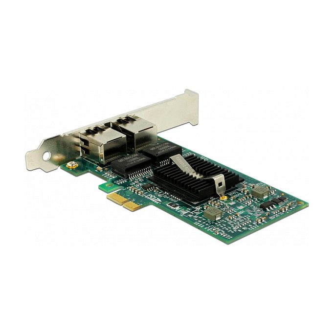 Delock PCI Express x1 Netzwerkkarte Gigabit LAN 2 x RJ45 i82576