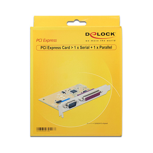 Delock PCI Express x1 Karte zu 1 x Seriell + 1 x Parallel