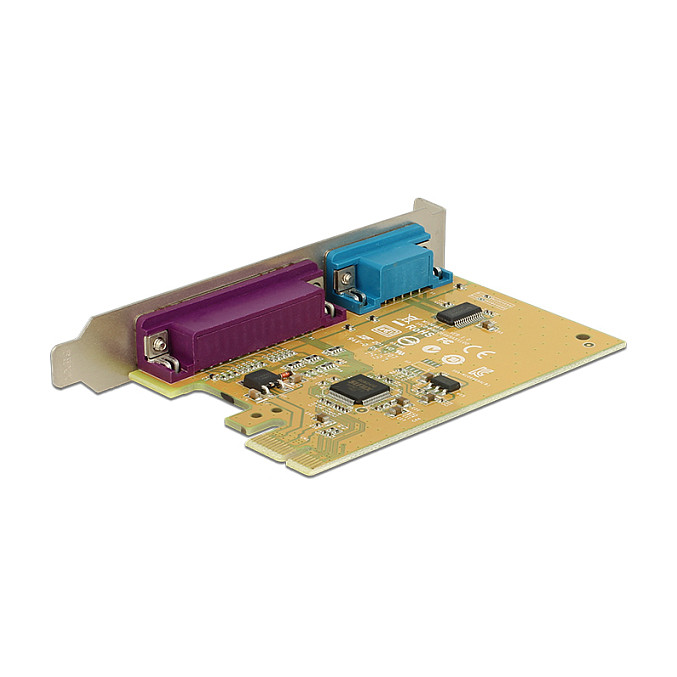 Delock PCI Express x1 Karte zu 1 x Seriell + 1 x Parallel