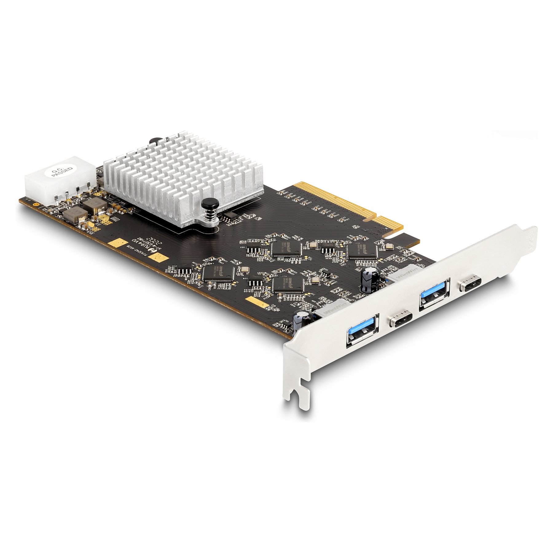 PCI Express x8 Karte mit 2 x USB 20 Gbps USB Type-C™ Buchse und 2 x USB 10 Gbps Typ-A Buchse - Quad Channel