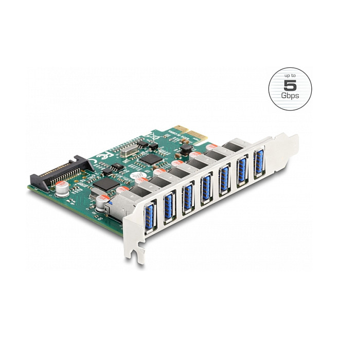 PCI Express x1 Karte zu 7 x extern USB 5 Gbps Typ-A Buchse