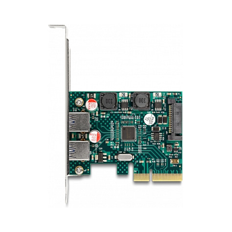 PCI Express x4 Karte zu 2 x extern USB 10 Gbps Typ-A Buchse - Low Profile Formfaktor