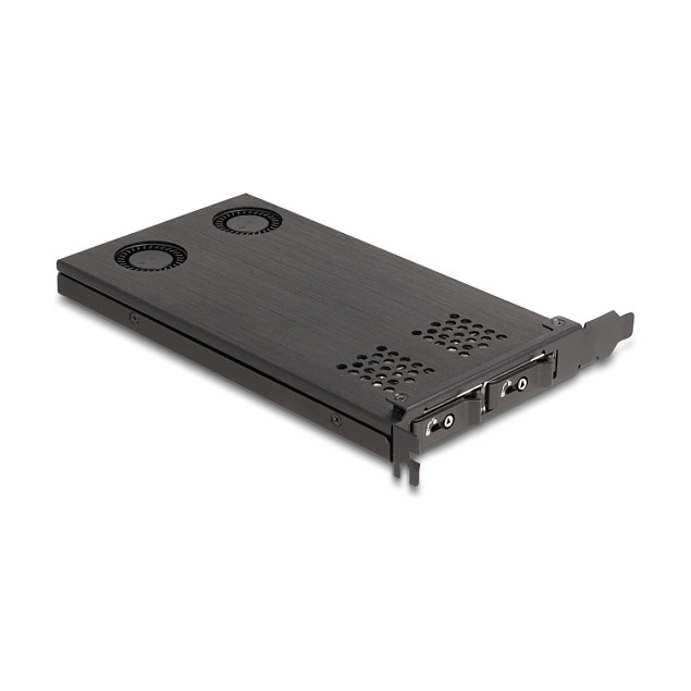 PCI Express x16 Karte Wechselrahmen für 2 x M.2 NVMe SSD - Bifurcation