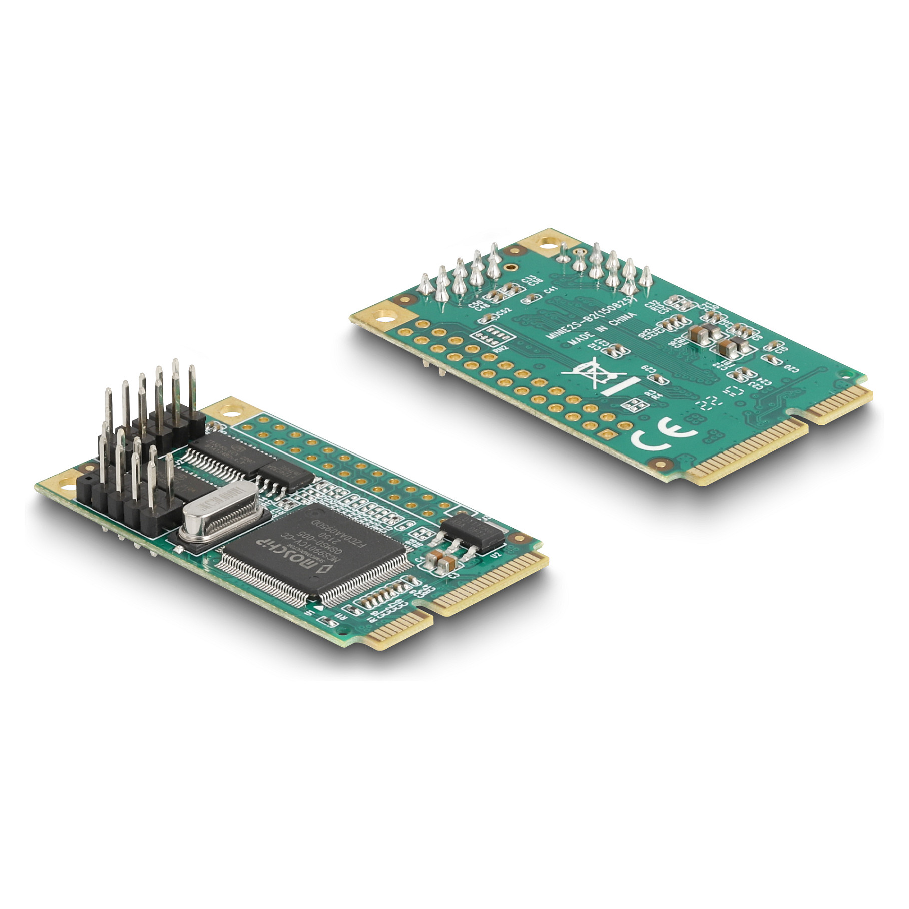 Mini PCIe Karte full size zu 2 x Seriell RS-232 D-Sub 9 Pin