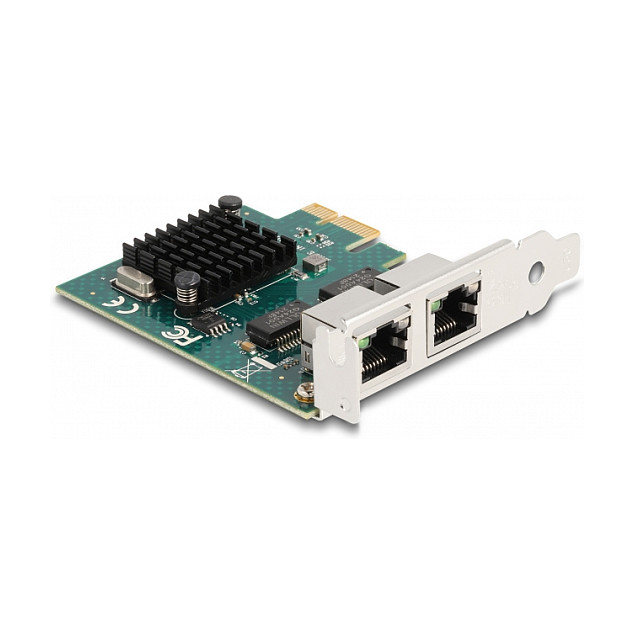 PCI Express x1 Netzwerkkarte Gigabit LAN 2 x RJ45 BCM