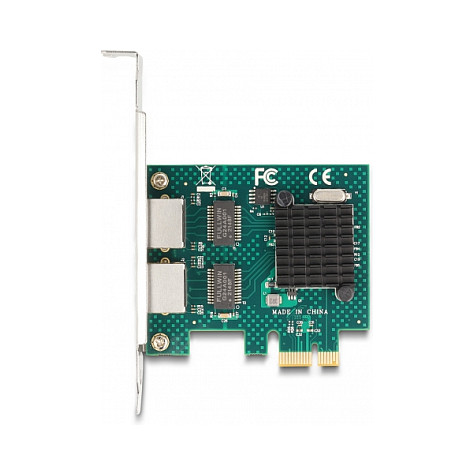 PCI Express x1 Netzwerkkarte Gigabit LAN 2 x RJ45 BCM
