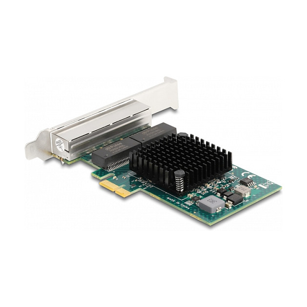 PCI Express x1 Netzwerkkarte Gigabit LAN 4 x RJ45 BCM