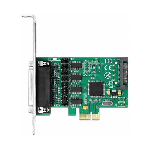 PCI Express x1 Karte zu 4 x Seriell RS-232 mit Spannungsversorgung
