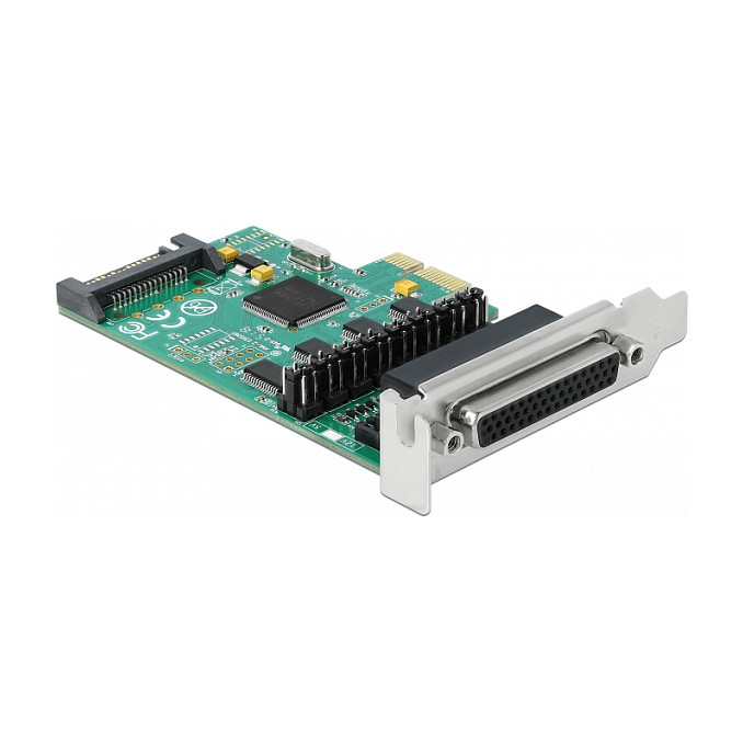 PCI Express x1 Karte zu 4 x Seriell RS-232 mit Spannungsversorgung