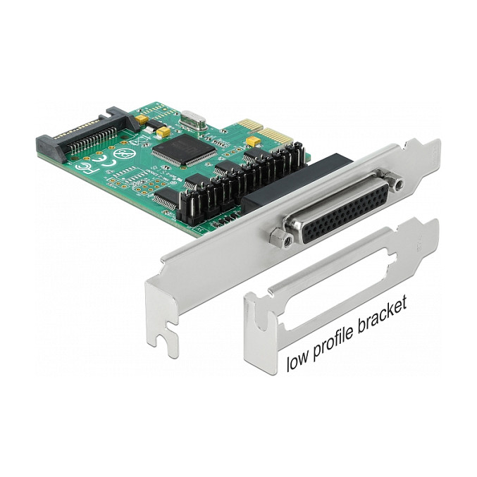 PCI Express x1 Karte zu 4 x Seriell RS-232 mit Spannungsversorgung