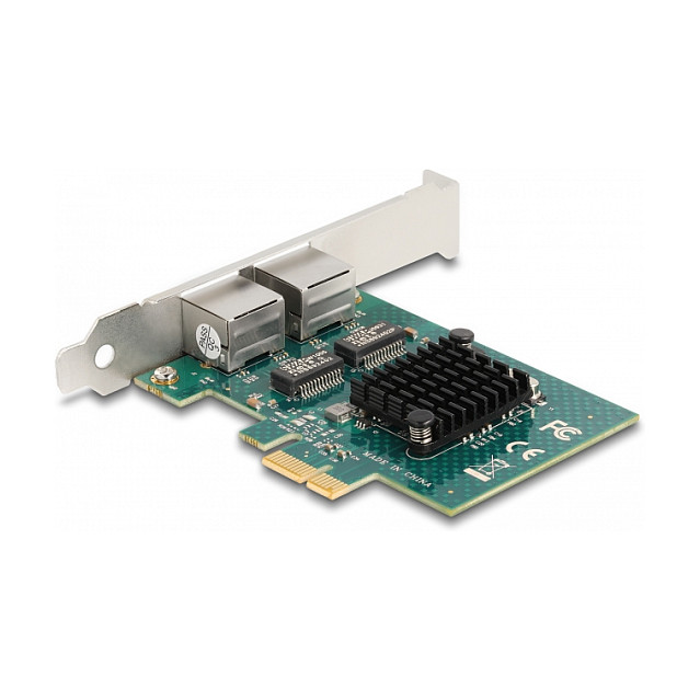 PCI Express x1 Netzwerkkarte Gigabit LAN 2 x RJ45 BCM