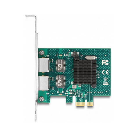 PCI Express x1 Netzwerkkarte Gigabit LAN 2 x RJ45 BCM