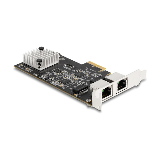 PCI Express x2 Netzwerkkarte 5 Gigabit LAN 2 x RJ45 RTL8126