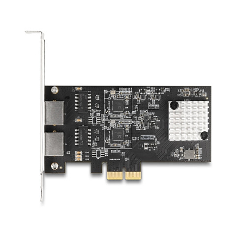 PCI Express x2 Netzwerkkarte 5 Gigabit LAN 2 x RJ45 RTL8126
