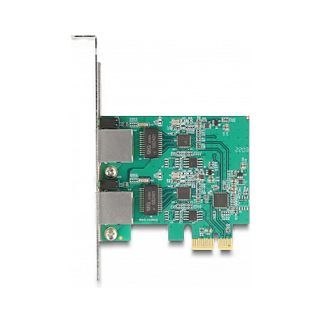 PCI Express x1 Netzwerkkarte 2,5 Gigabit LAN 2 x RJ45 RTL8125