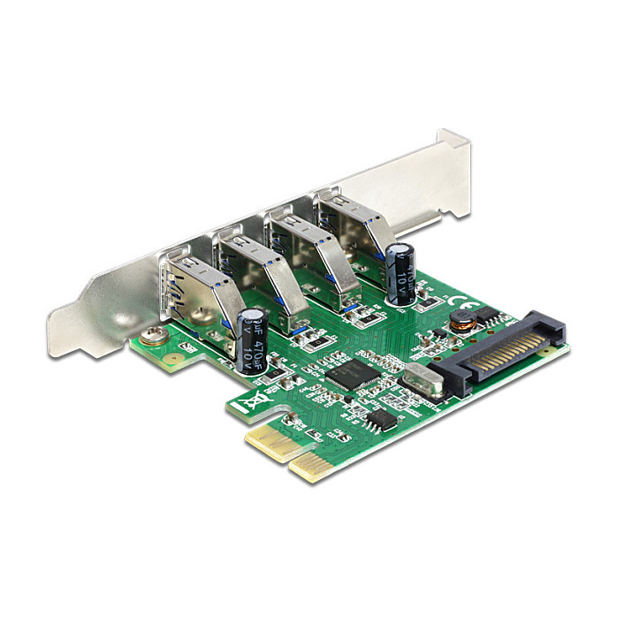 PCI Express x1 Karte zu 4 x extern USB Typ-A Buchse USB 5 Gbps