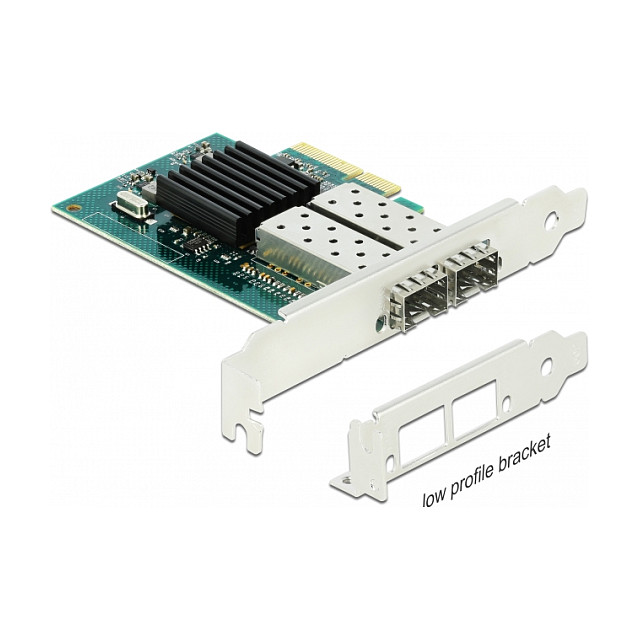 PCI Express x4 Netzwerkkarte Gigabit LAN 2 x SFP i82576