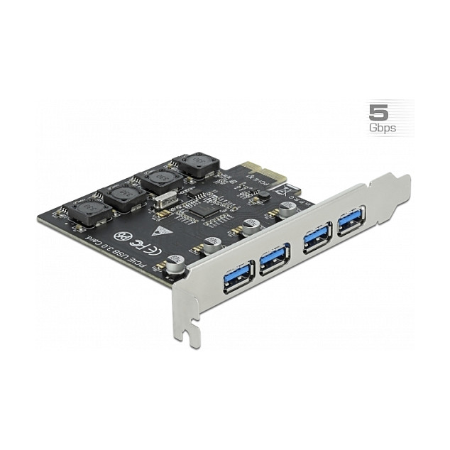 PCI Express x1 Karte zu 4 x extern USB Typ-A Buchse USB 5 Gbps