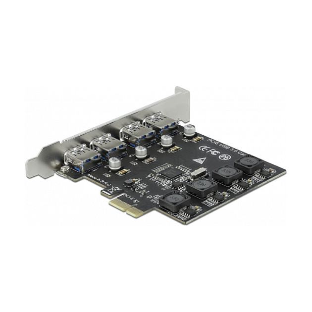 PCI Express x1 Karte zu 4 x extern USB Typ-A Buchse USB 5 Gbps